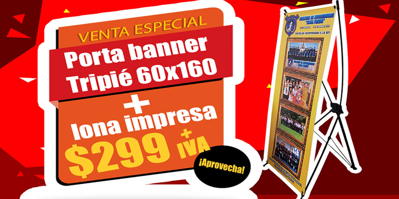 oferta banner tripie lona